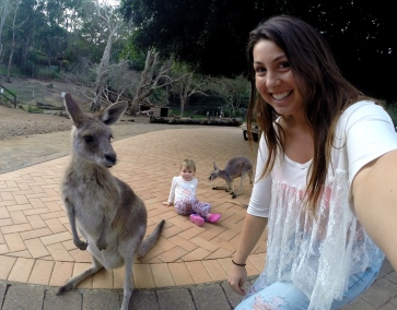A 2 year old photo bombed my selfie with a kangaroo!