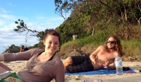 Haley and Wes loungin in Byron